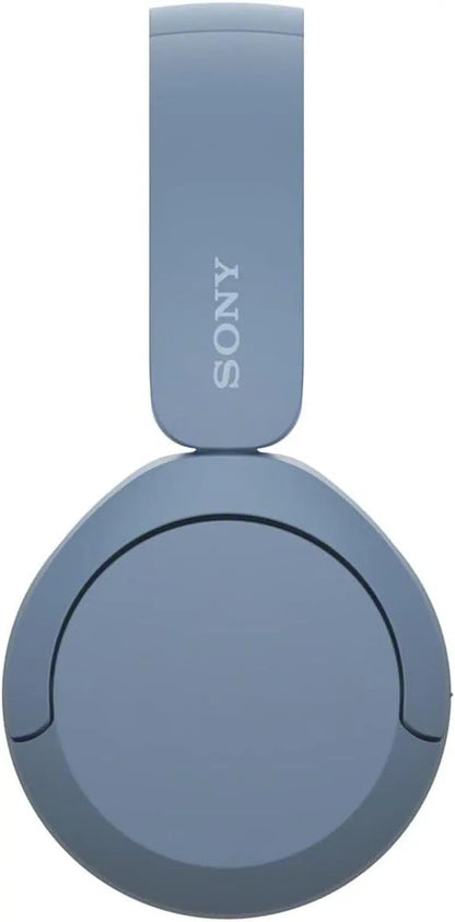 Sony WH-CH520 Wireless Headphones Bluetooth On-Ear Headset with Microphone and up to 50 Hours Battery Life with Quick Charging, Blue