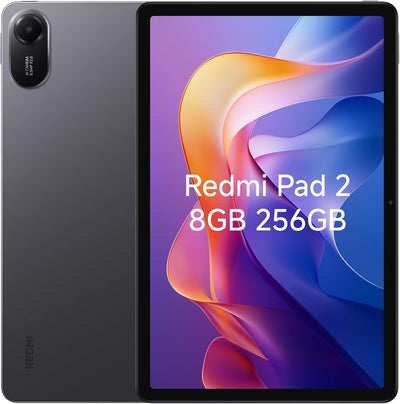 Redmi Pad 2 Only Wifi (No Calls or Text) 11" 2.5K Octa Core 4 Speakers Global ROM 9000Mah Bluetooth 5.3 8MP Model 25040RP0AL (Graphite Gray, 256GB + 8GB)