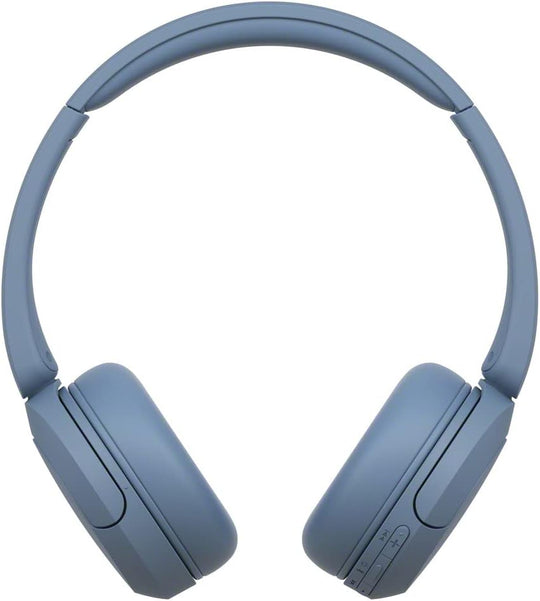 Sony WH-CH520 Wireless Headphones Bluetooth On-Ear Headset with Microphone and up to 50 Hours Battery Life with Quick Charging, Blue