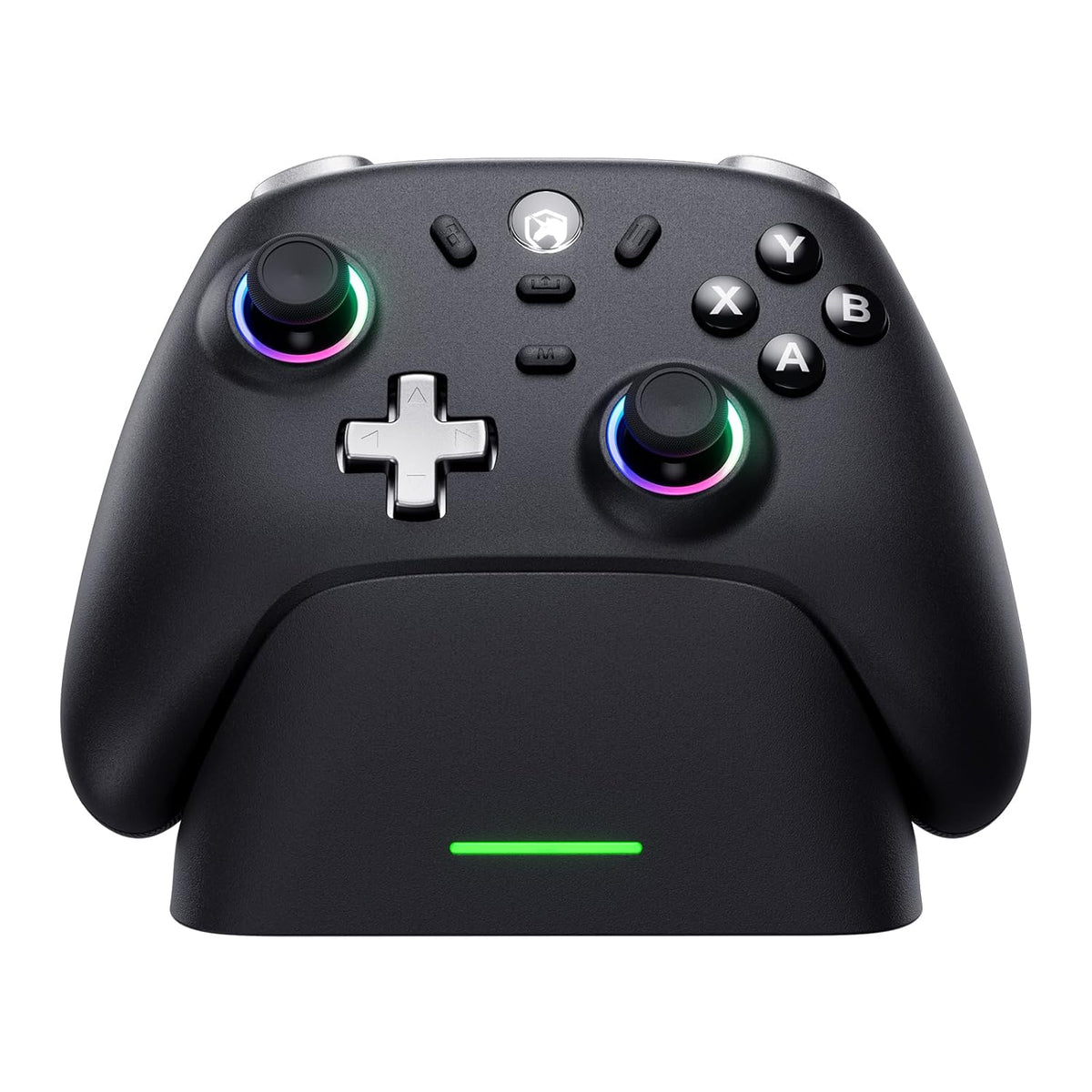 Echtpower Wireless PC Gaming Controller - Hall Effect Joystick, 2.4G & Wired 1000Hz Polling Rate, 800Mah Battery, Adjustable Turbo/Vibration - for Pc/Switch/Ios/Android