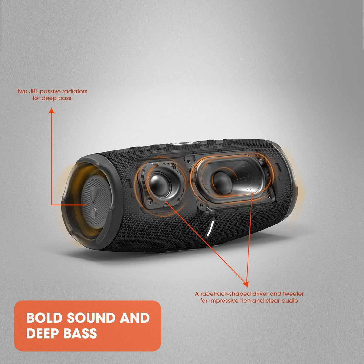 JBL CHARGE 5 - Portable Waterproof (IP67) Bluetooth Speaker with Powerbank USB Charge Out, 20 Hours Playtime, JBL Partyboost (Black)