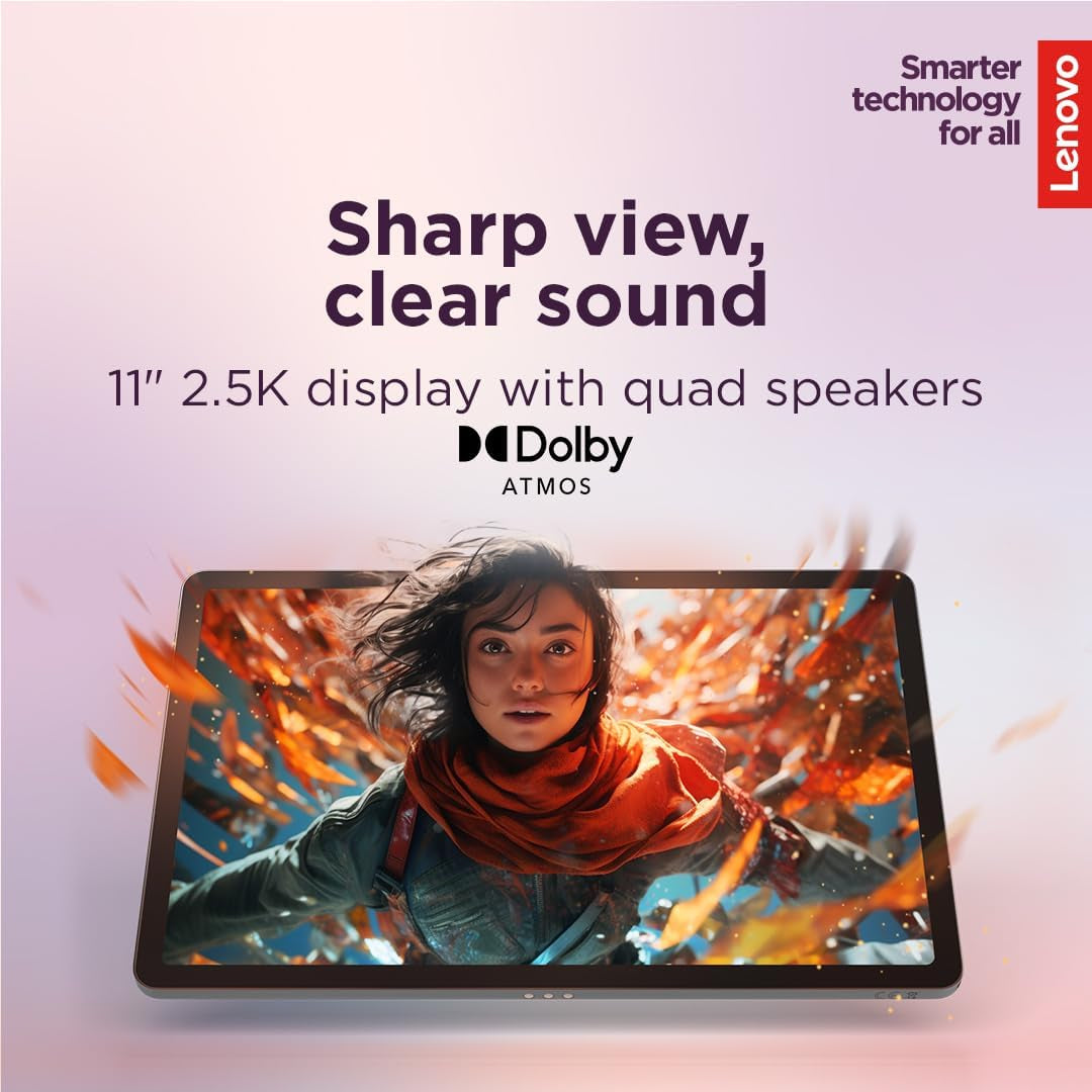 Idea Tab - College Tablet - 11″ 2.5K IPS Touchscreen Display - 90Hz - Mediatek Dimensity 6300-4 GB Memory - 128 GB Storage - Integrated Arm Mali-G57 MC2 - Tab Pen and Folio Case
