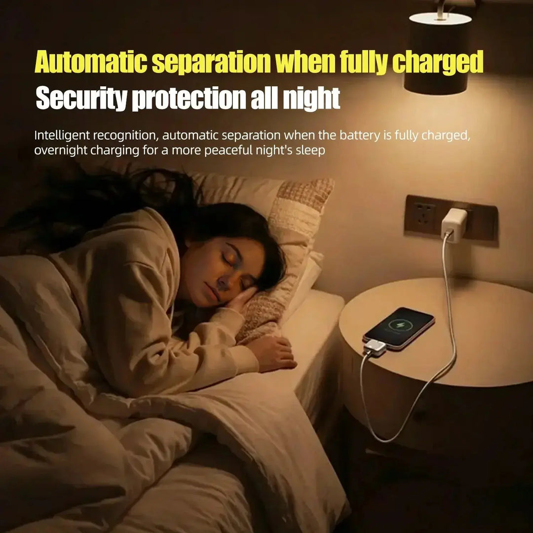 140W Charger Smart Stop Charge Automatic Physical-Disconnect Battery Guard Anti-Overcharge Protection Charge Adapter Type-C Port