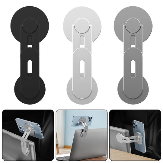 Magnetic Phone Holder for Laptop Mag/Safe 16/15/14 & All Phones Adjustable Phone Side Mount Bracket for Tesla Model 3/X/Y O7K5