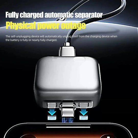 140W Charger Smart Stop Charge Automatic Physical-Disconnect Battery Guard Anti-Overcharge Protection Charge Adapter Type-C Port