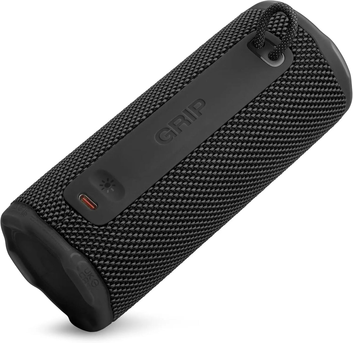 JBL Grip - Compact Bluetooth Speaker with Bold JBL Pro Sound and Ambient Light, up to 14 Hours of Playtime, Water, Dust and Drop-Proof (IP68), & Multi-Speaker Connection with Auracast™ (Black)