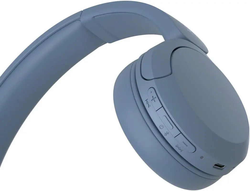 Sony WH-CH520 Wireless Headphones Bluetooth On-Ear Headset with Microphone and up to 50 Hours Battery Life with Quick Charging, Blue