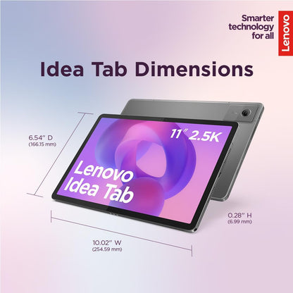 Idea Tab - College Tablet - 11″ 2.5K IPS Touchscreen Display - 90Hz - Mediatek Dimensity 6300-4 GB Memory - 128 GB Storage - Integrated Arm Mali-G57 MC2 - Tab Pen and Folio Case