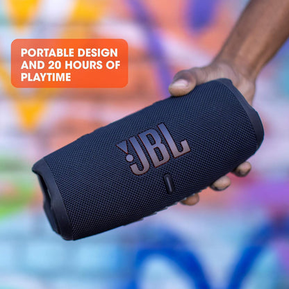 JBL CHARGE 5 - Portable Waterproof (IP67) Bluetooth Speaker with Powerbank USB Charge Out, 20 Hours Playtime, JBL Partyboost (Black)