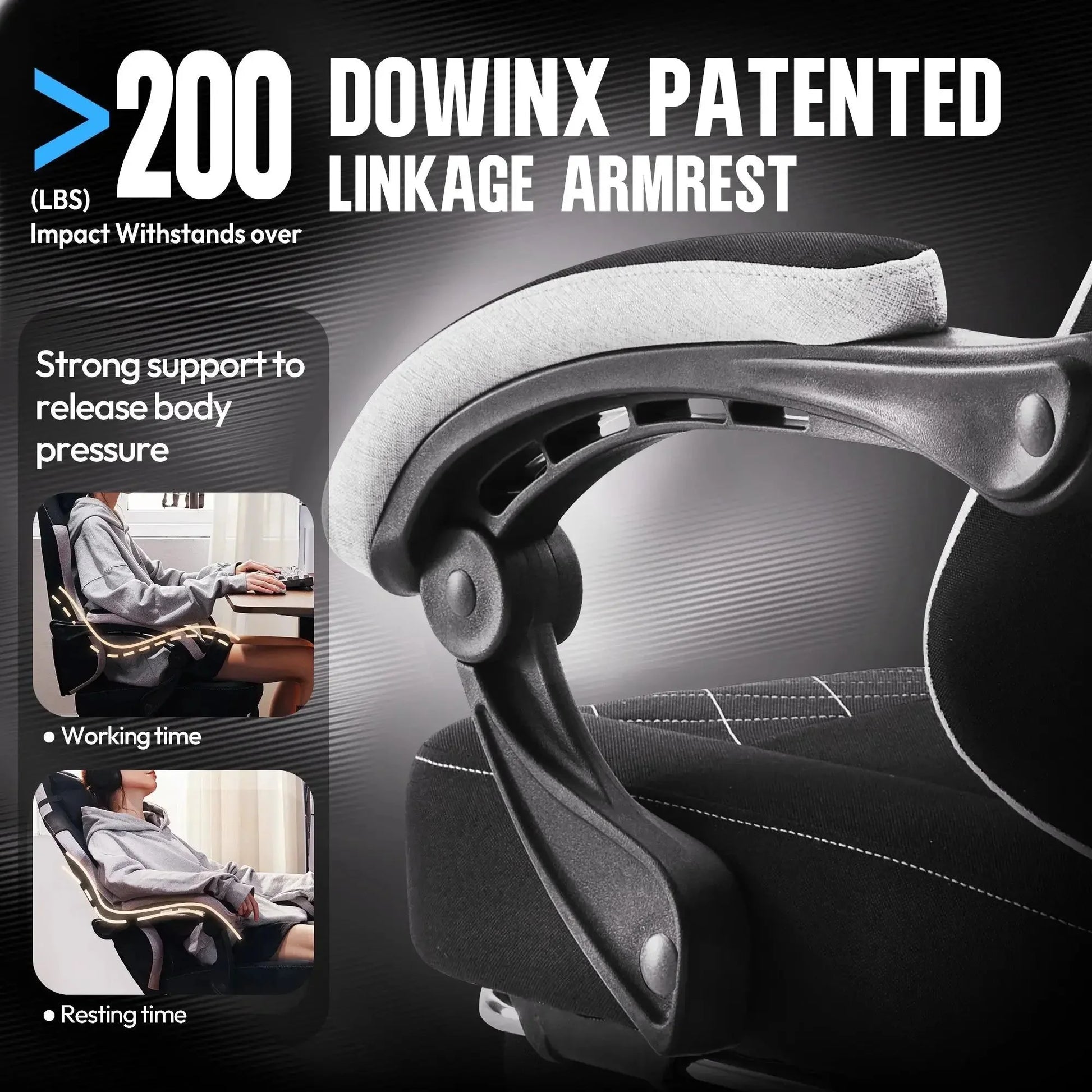 ERGONOMIC SERIES 6650F-Black