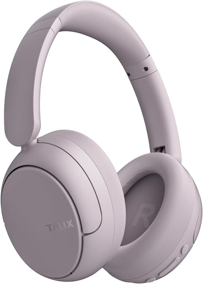 H30 Hybrid Active Noise Cancelling Headphones, 110H Playtime Hi-Res Audio Bluetooth 6.0 Wireless over Ear ANC Headphones for Commute/Travel (Purple)
